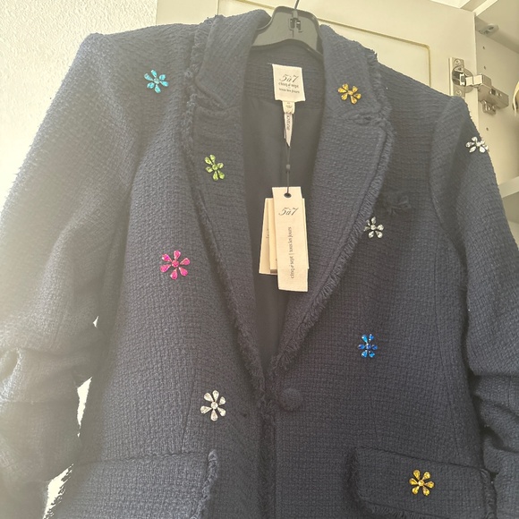 Cinq a Sept Embellished Blazer - Picture 1 of 2